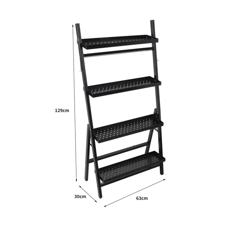 4-Tier Levede Plant Stand Outdoor Indoor Flower Pots Rack Corner Planter Shelf