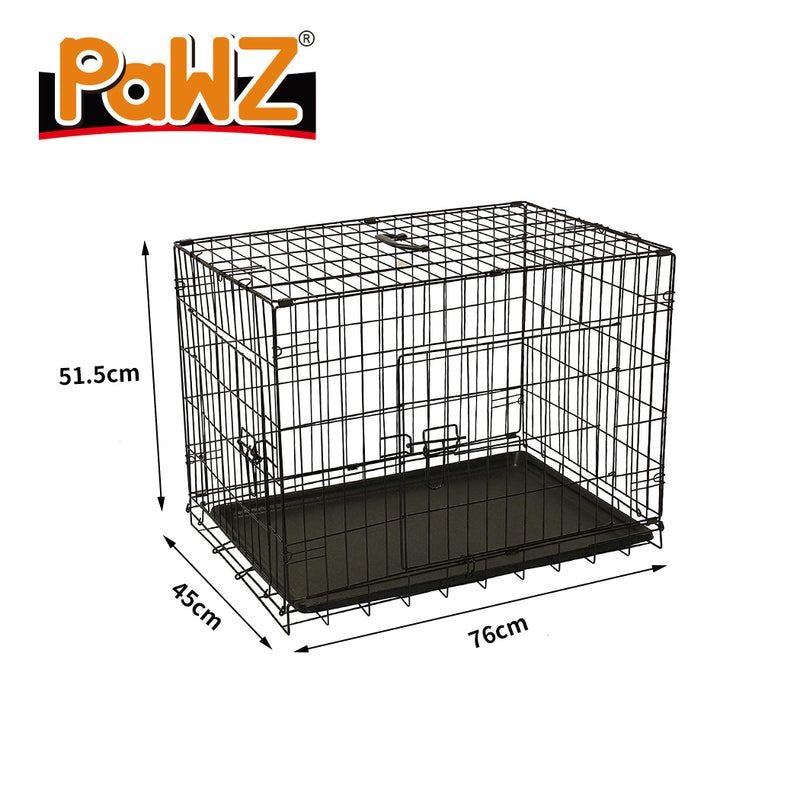 PaWz Pet Dog Cage Crate Kennel Portable Collapsible Puppy Metal Playpen 30"