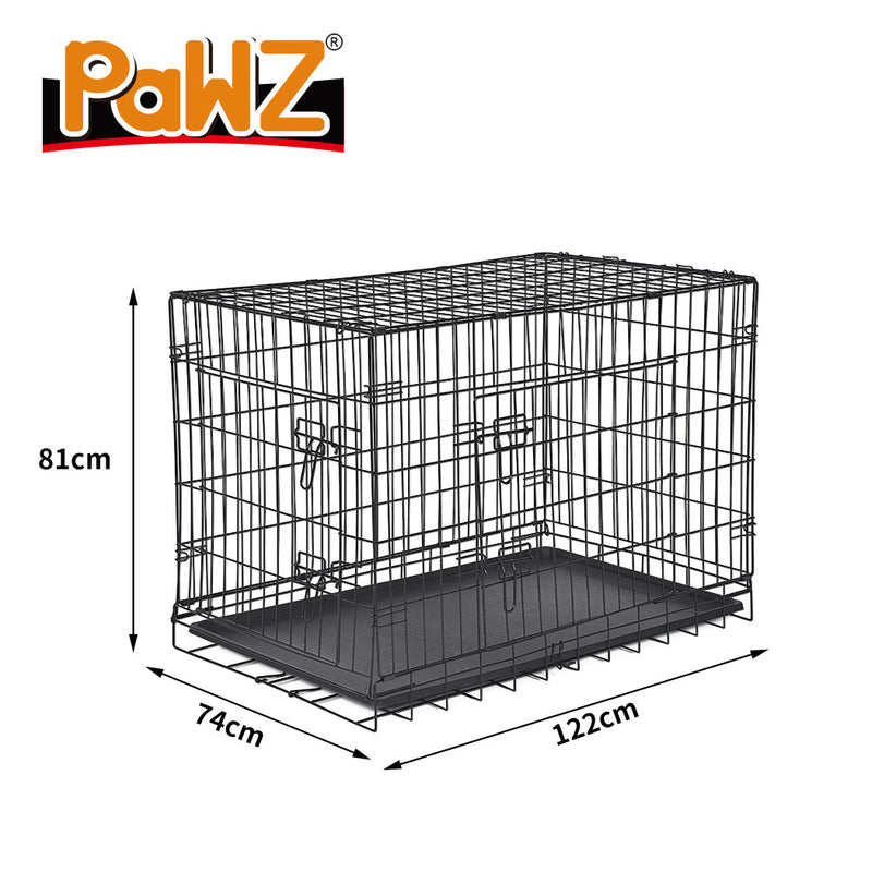 PaWz Pet Dog Cage Crate Kennel Portable Collapsible Puppy Metal Playpen 48"