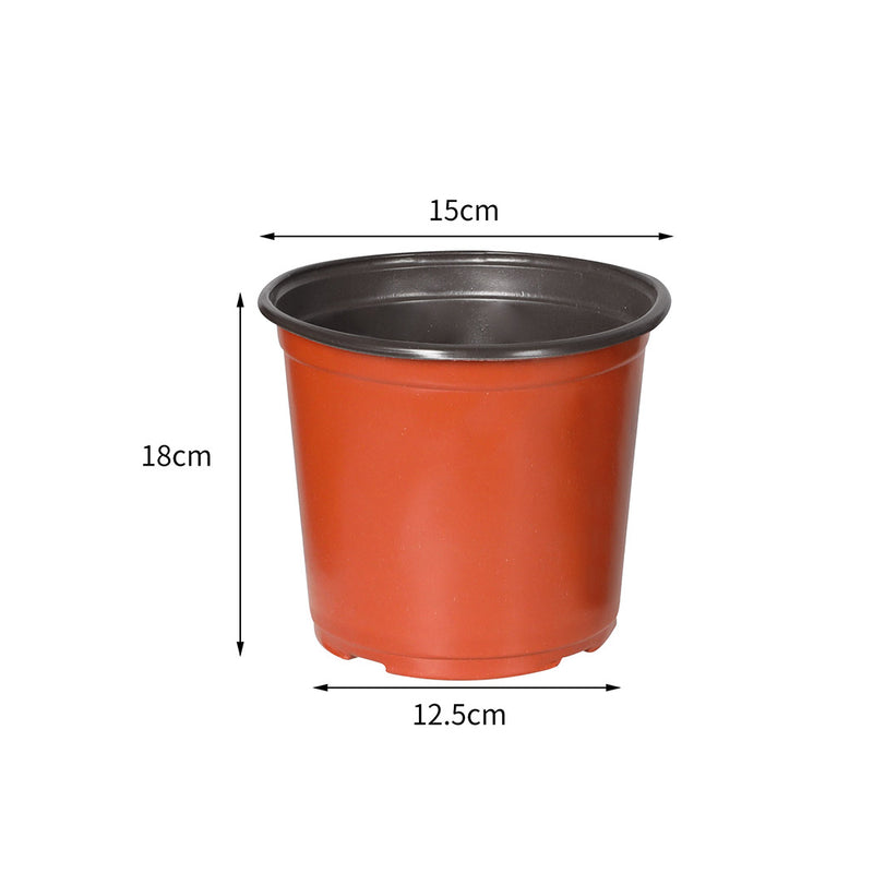 Lambu 100X Plastic Plant Pots Flowers Garden Nursery Seeding Growing Container