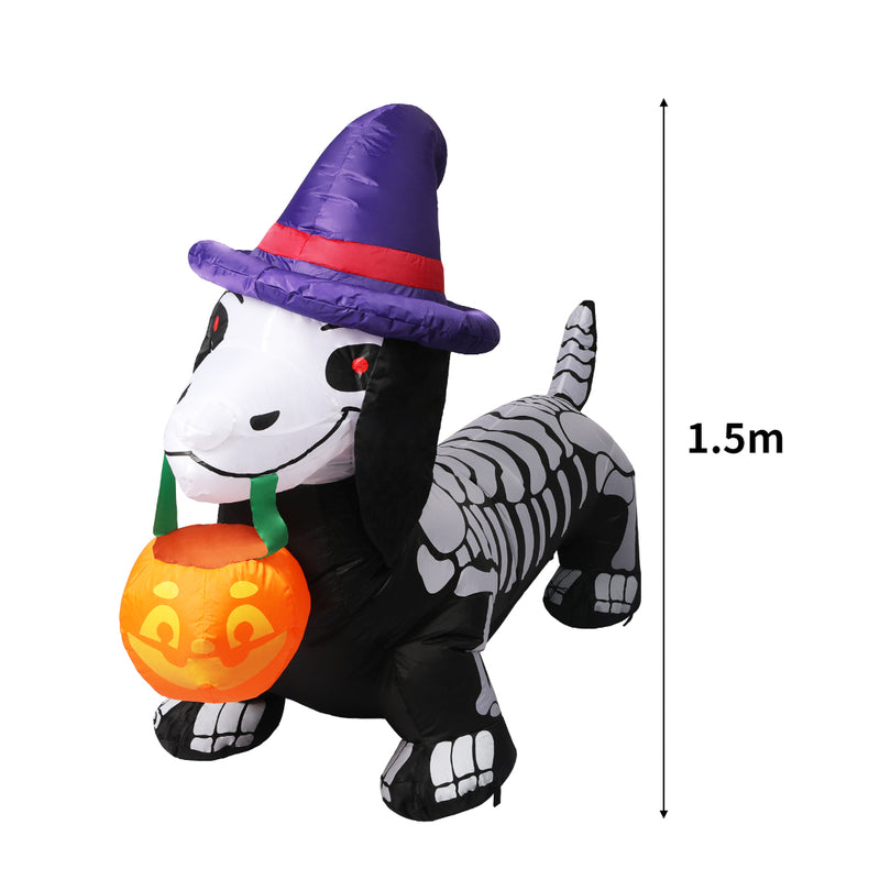 Emitto Halloween Inflatables LED Lights Blow Up Party Outdoor Yard Decorations