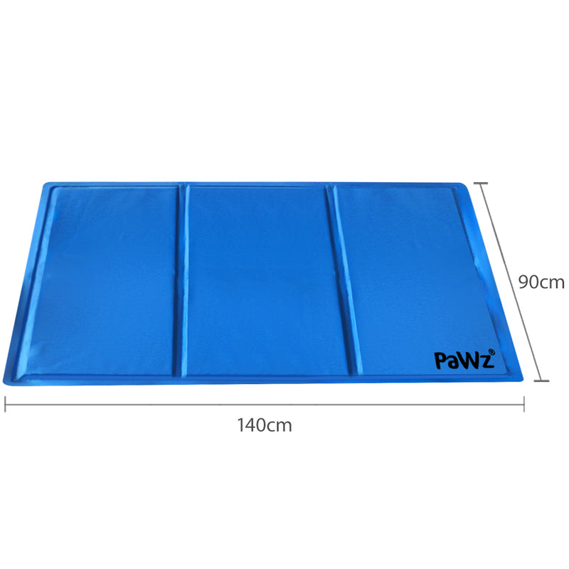 PaWz Pet Cooling Mat Gel Mats Bed Cool Pad Puppy Cat Non-Toxic Summer 140x90cm