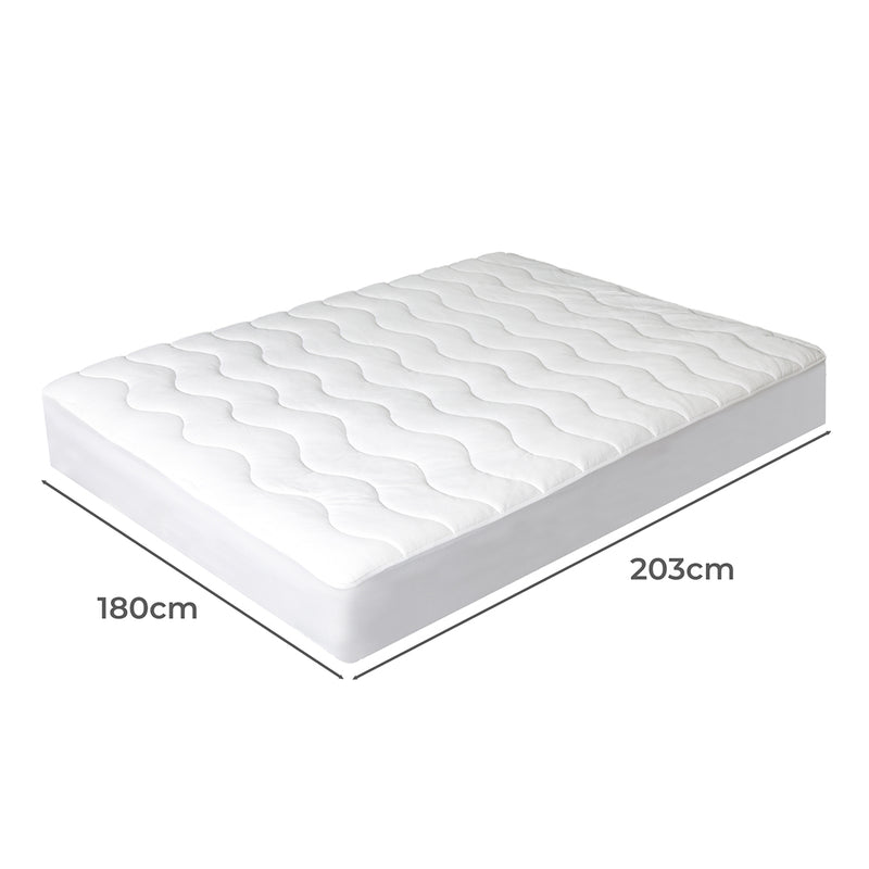 Dreamz Cool Mattress Topper Protector Summer Bed Pillowtop Pad King Cover