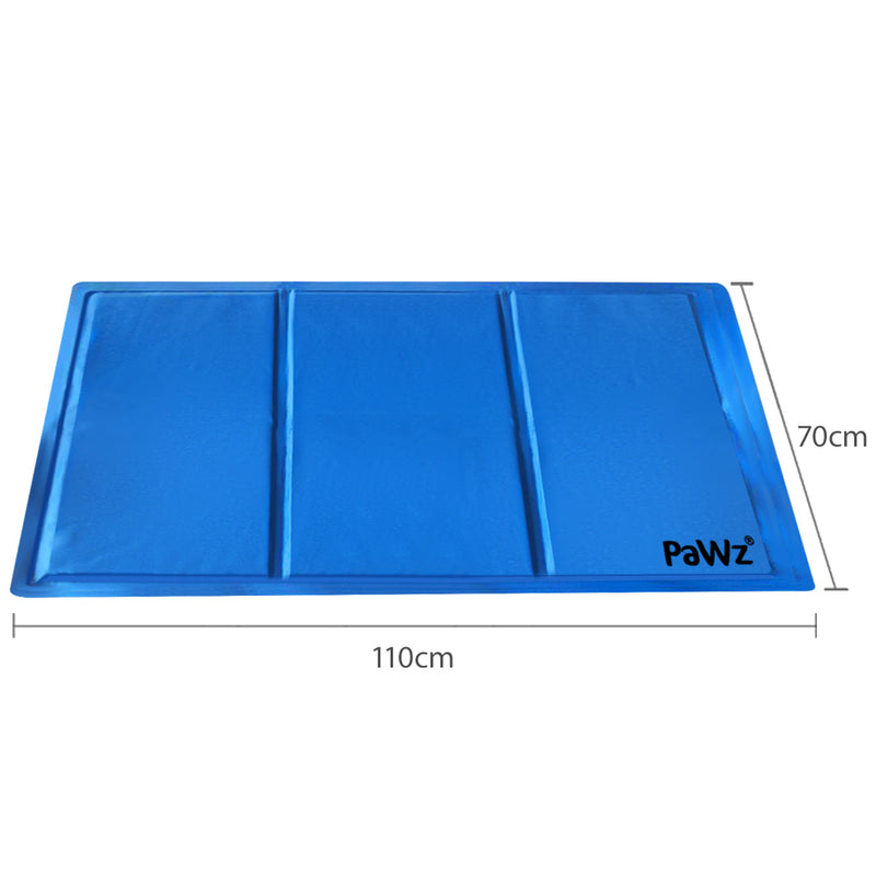 PaWz Pet Cooling Mat Gel Mats Bed Cool Pad Puppy Cat Non-Toxic Summer 110x70cm