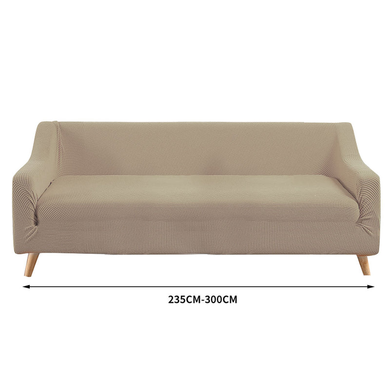 Couch Stretch Sofa Lounge Cover Protector Slipcover 4 Seater Sand