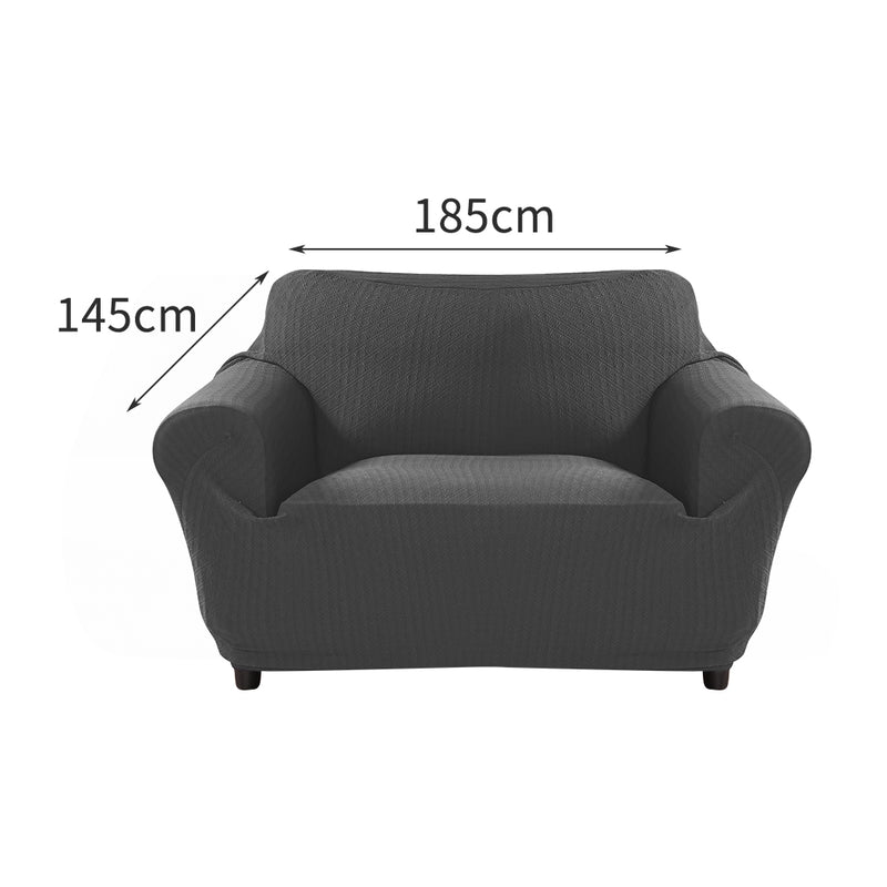 Sofa Cover Slipcover Protector Couch Covers 2-Seater Dark Grey