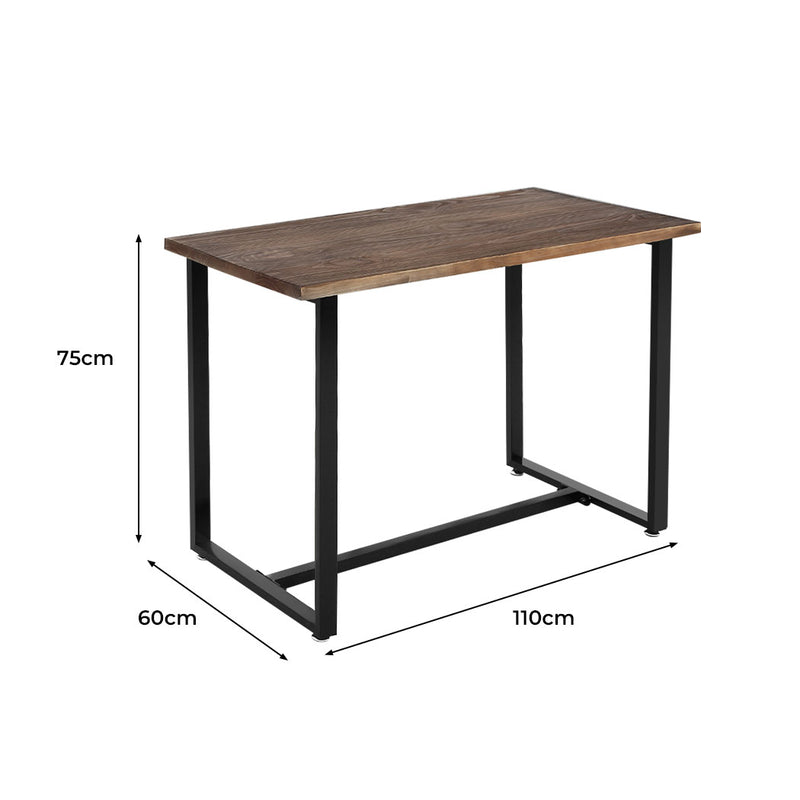 Levede Dining Table Industrial Wooden Metal Kitchen Tables Cafe Restaurant 110cm