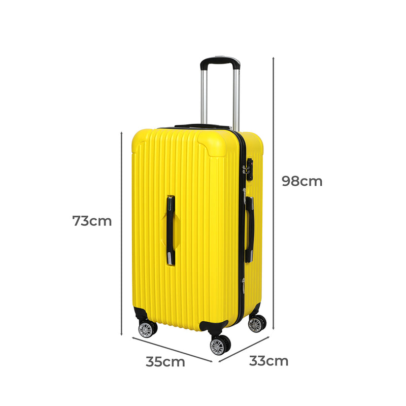 Slimbridge 28" Luggage Travel Suitcase Trolley Case Packing Waterproof Yellow