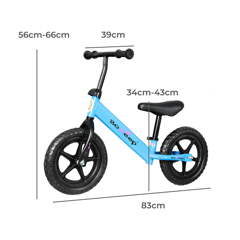 BoPeep Kids Balance Bike Ride On Toys Push Bicycle Children Outdoor Toddler Safe