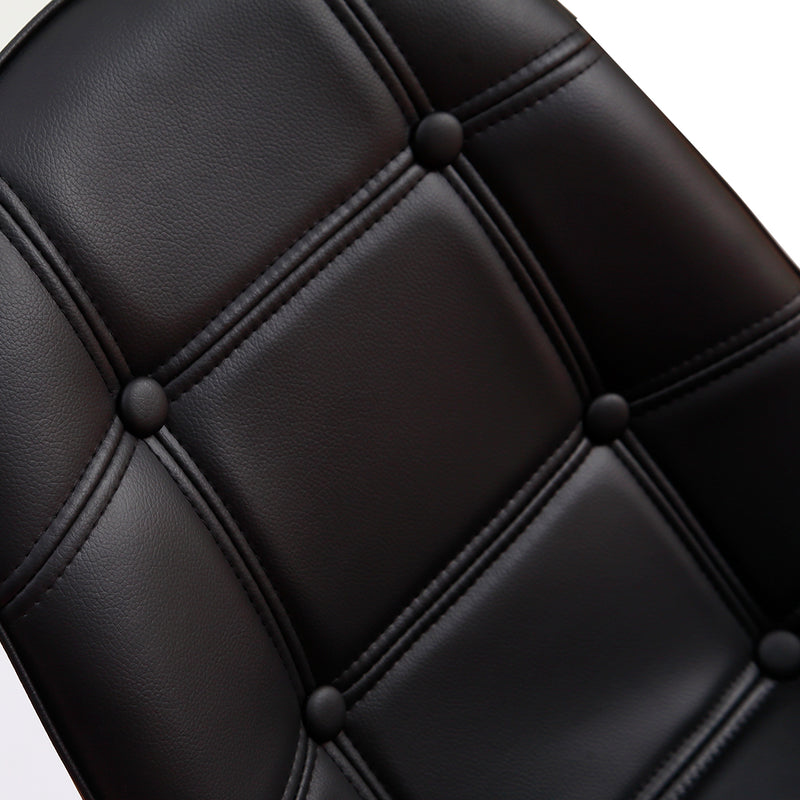 Levede 2x Retro Dining Chair Replica PU Leather Office Cafe Lounge Chairs Black