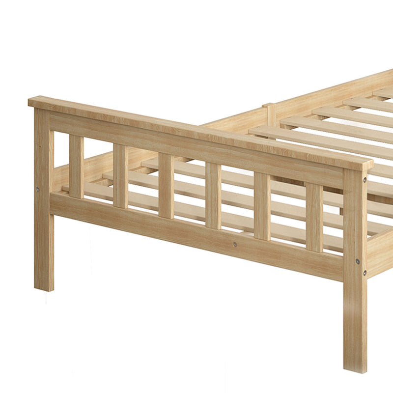 Levede Wooden Bed Frame King Single Size Mattress Base Solid Pine Wood Natural