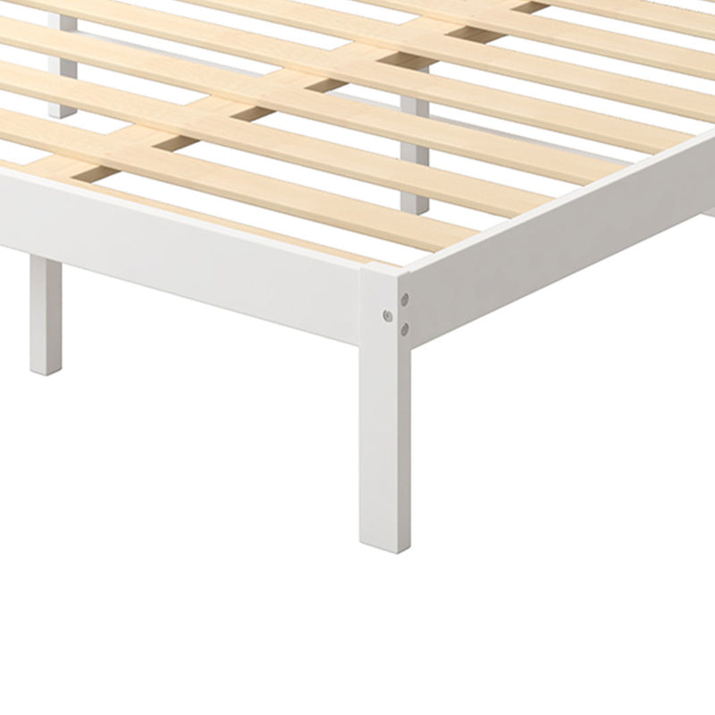 Levede Wooden Bed Frame King Single Mattress Base Solid Timber Pine Wood White