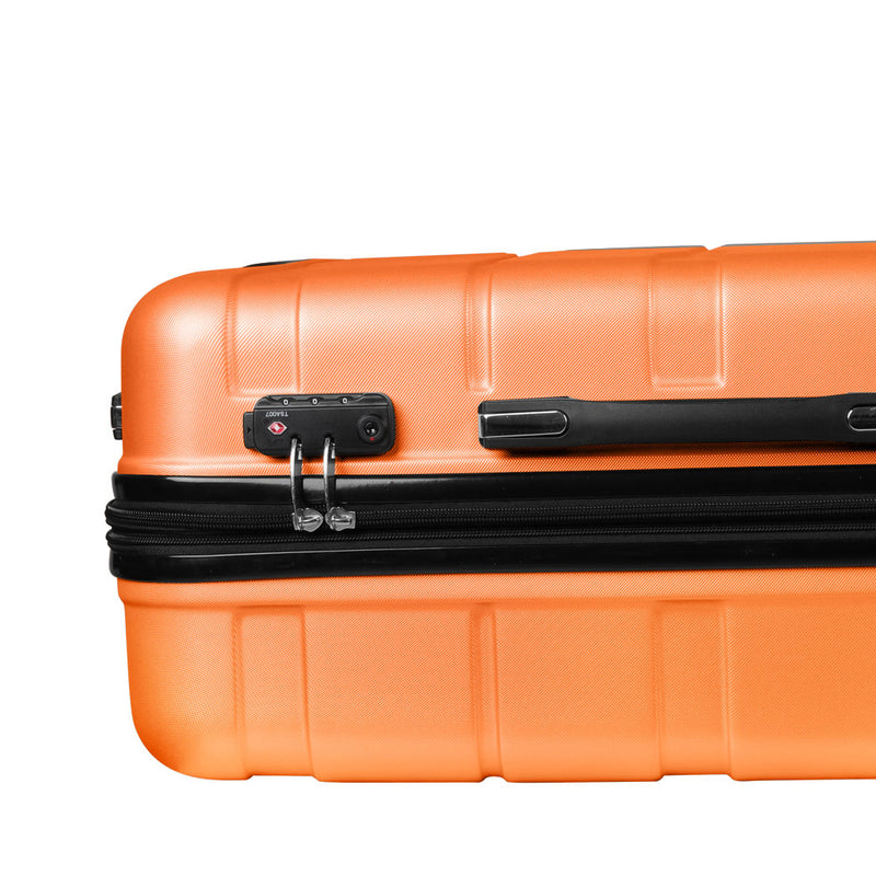 Slimbridge 20" Expandable Luggage Travel Suitcase Trolley Case Hard Set Orange