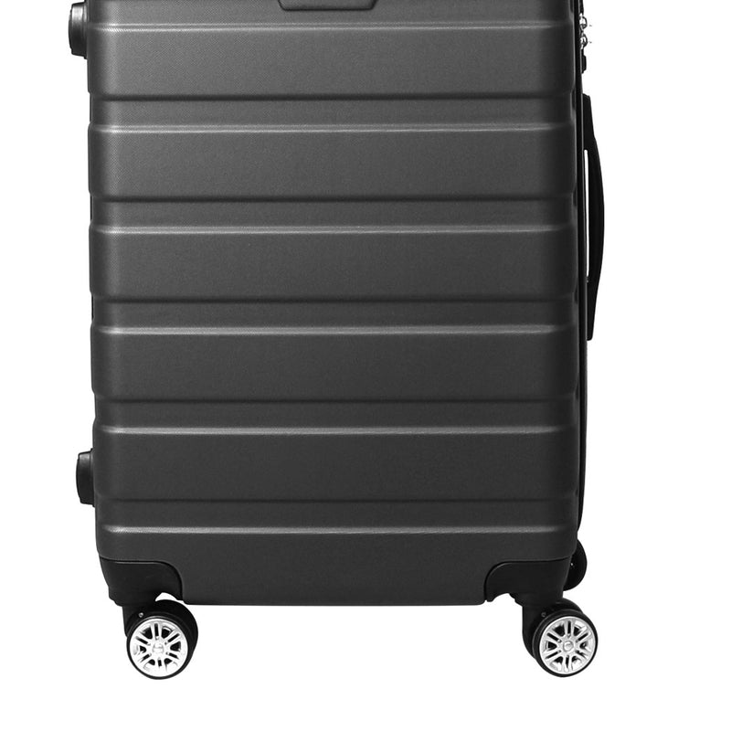 Slimbridge Luggage Suitcase Trolley 3Pcs set 20 24 28 Travel Packing Dark Grey