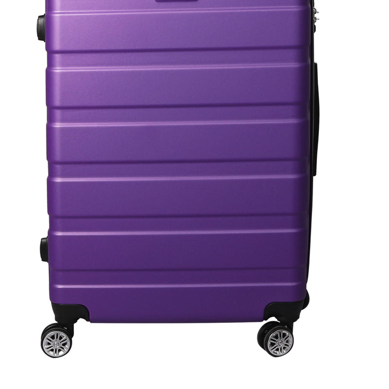 Slimbridge Luggage Suitcase Trolley 3Pcs set 20 24 28 Travel Packing Lock Purple