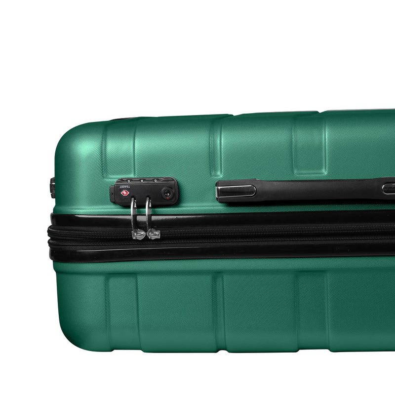 Slimbridge 28" Expandable Luggage Travel Suitcase Trolley Case Hard Set Green