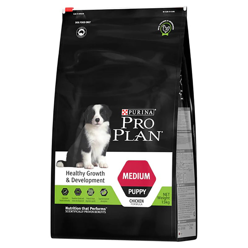 PRO PLAN Puppy Healthy Growth Chicken Formula With Colostrum Dry Dog Food 15kg