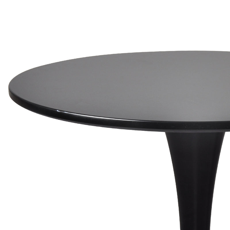 Levede 2x Bar Table Pub Tables Kitchen Marble Tulip Outdoor Round Metal Black