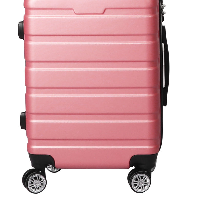 Slimbridge 20" Luggage Suitcase Trolley Travel Packing Lock Hard Shell Rose Gold