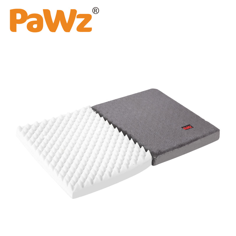 PaWz Pet Bed Foldable Dog Puppy Beds Cushion Pad Pads Soft Plush Black M