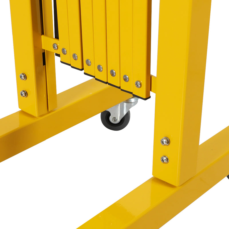 Expandable Portable Safety Barrier With Castors 350cm Retractable Isolation Fence