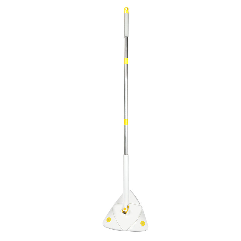 Cleanflo Spin Cleaning Mop 360° Rotatable Adjustable Multifunctional 5 Pads White