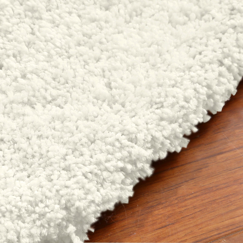 Ultra Soft Anti Slip Rectangle Plush Shaggy Floor Rug Carpet in Beige 200x300cm