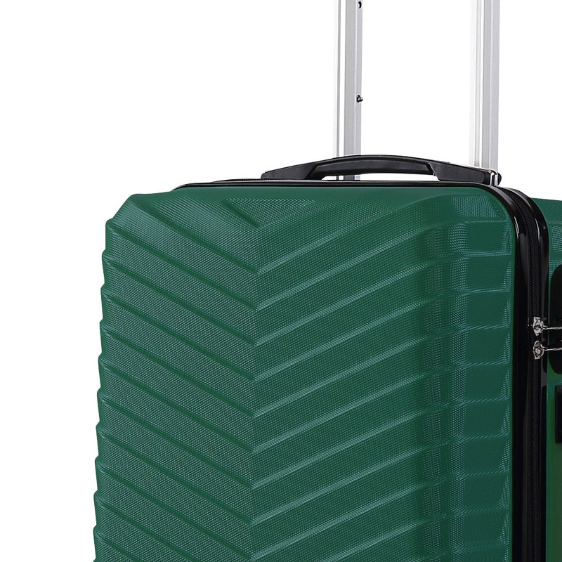 Slimbridge 28" Luggage Suitcase Trolley Travel Packing Lock Hard Shell Green