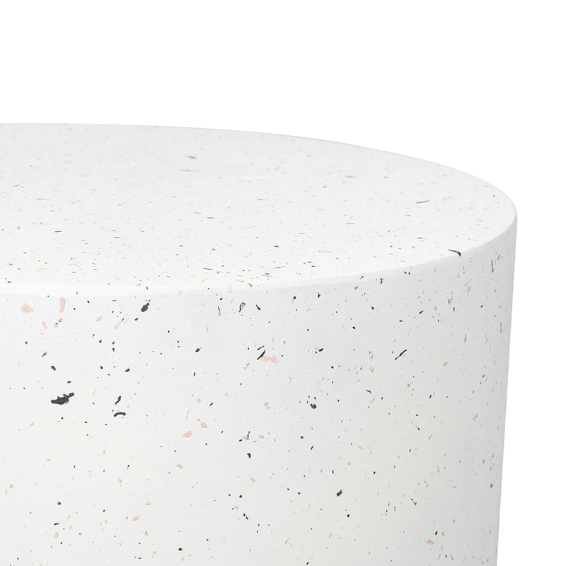 Levede Side Table Terrazzo Round Side Table Magnesia Stone Concrete Stool