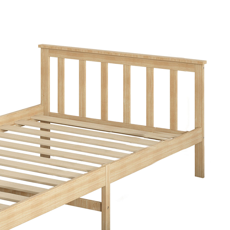 Levede Wooden Bed Frame King Single Size Mattress Base Solid Pine Wood Natural