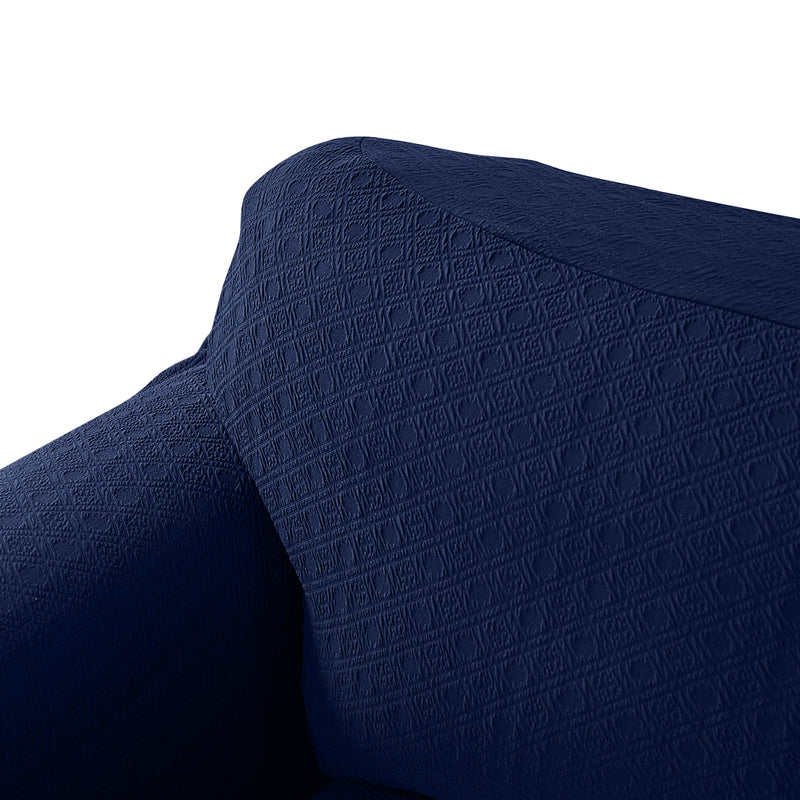 Sofa Cover Slipcover Protector Couch Covers 4-Seater Navy