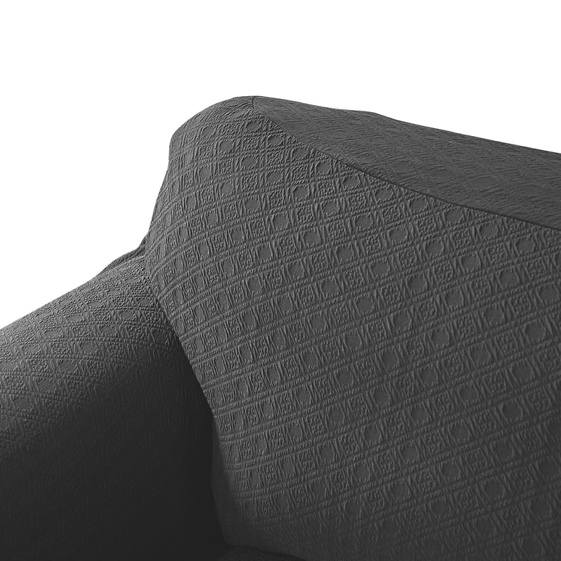 Sofa Cover Slipcover Protector Couch Covers 2-Seater Dark Grey