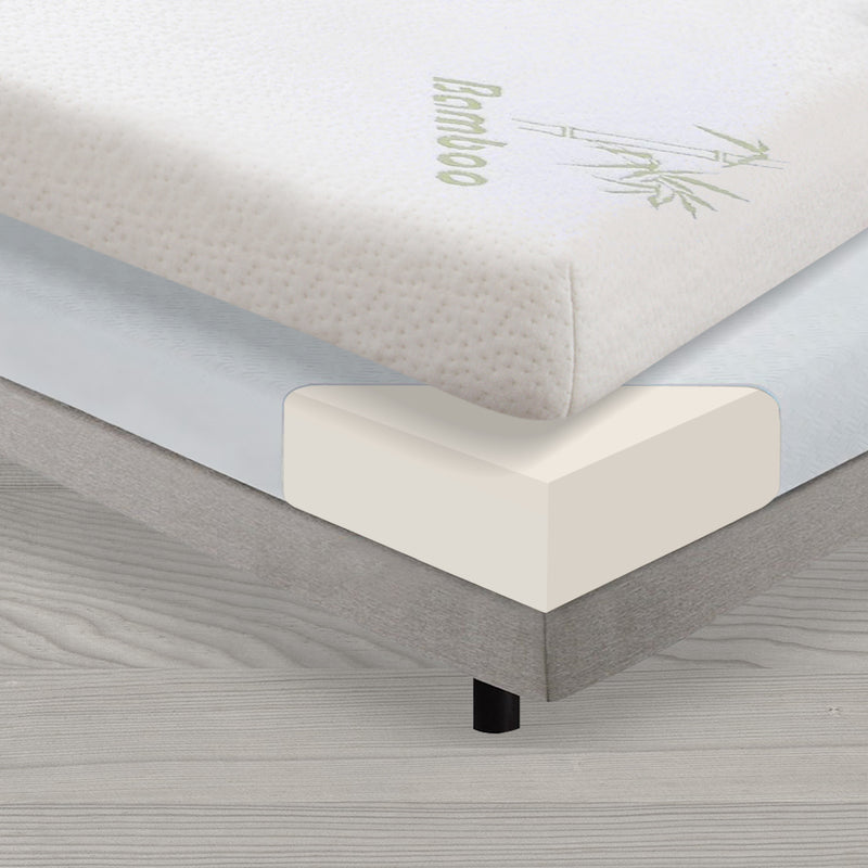 DreamZ 8cm Bedding Cool Gel Memory Foam Bed Mattress Topper Bamboo Cover Queen