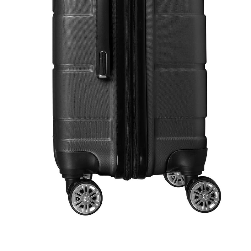 Slimbridge 20" Expandable Luggage Travel Suitcase Trolley Case Hard Set Black