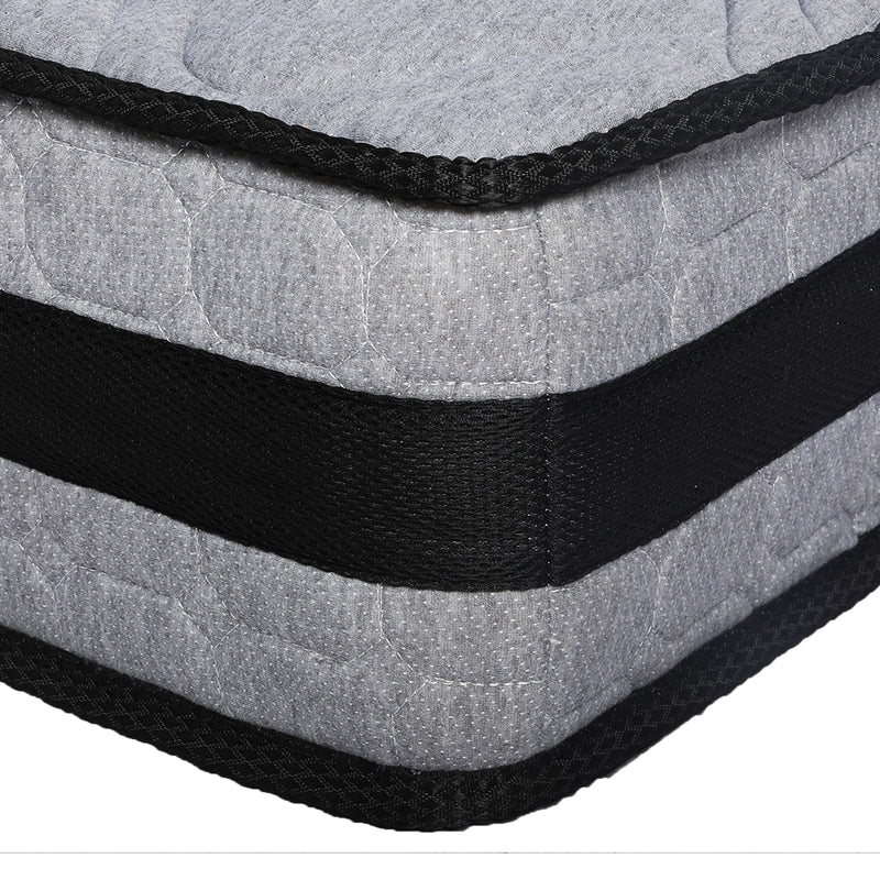 Dreamz Mattress Spring Foam Medium Firm All Size 22CM Queen Dark Grey