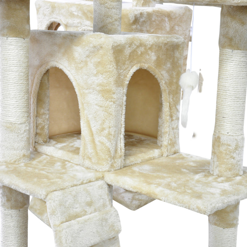 PaWz 1,8M Cat Scratching Post Tree Gym House Condo Furniture Scratcher Pole