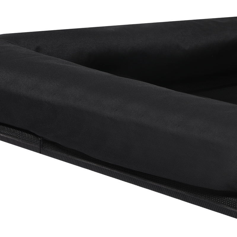 PaWz Elevated Pet Bed Dog Puppy Cat Trampoline Hammock Raised Heavy Duty Black L