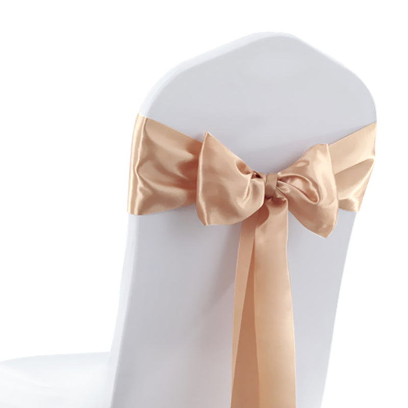 50x Satin Chair Sashes Cloth Cover Wedding Party Event Decoration Table Runner