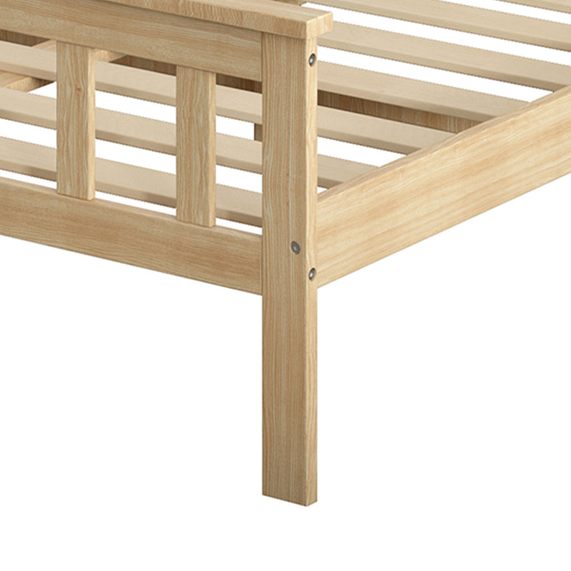 Levede Wooden Bed Frame King Single Size Mattress Base Solid Pine Wood Natural