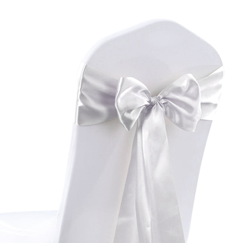 20x Satin Chair Sashes Cloth Cover Wedding Party Event Decoration Table Runner