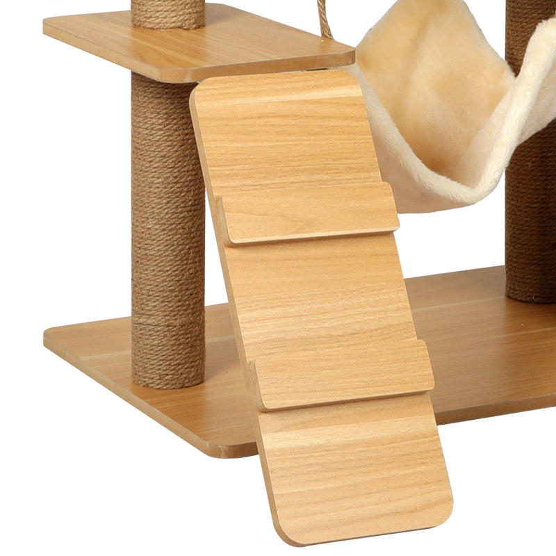 PaWz Cat Tree Scratching Post Scratcher Cats Tower Wood Condo Toys House 132cm