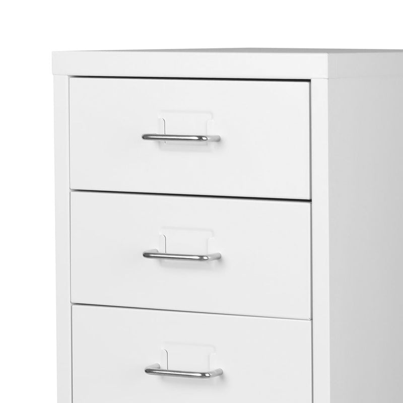 Levede Office Cabinet  8 Drawer Drawers Storage Cabinets Steel Rack Home White