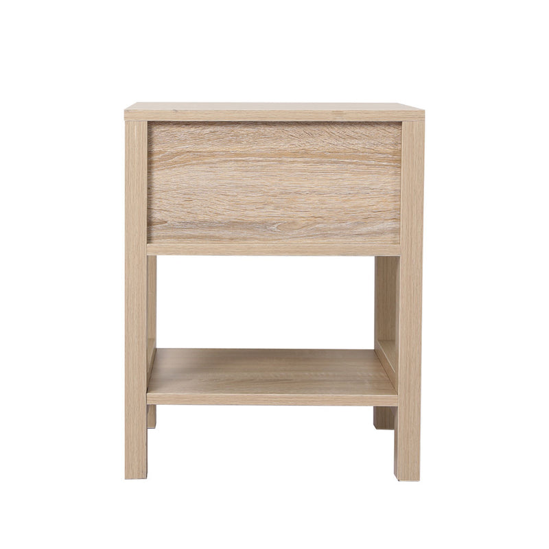 Levede Bedside Tables Rattan Wood Drawers Nightstand Storage Cabinet Bedroom