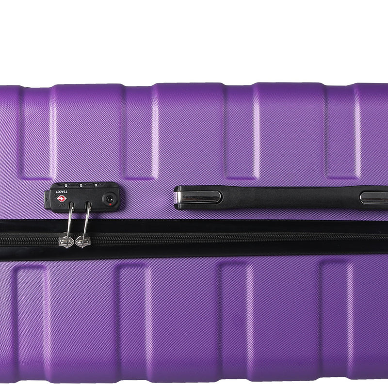 Slimbridge 20" Luggage Suitcase Trolley Travel Packing Lock Hard Shell Purple