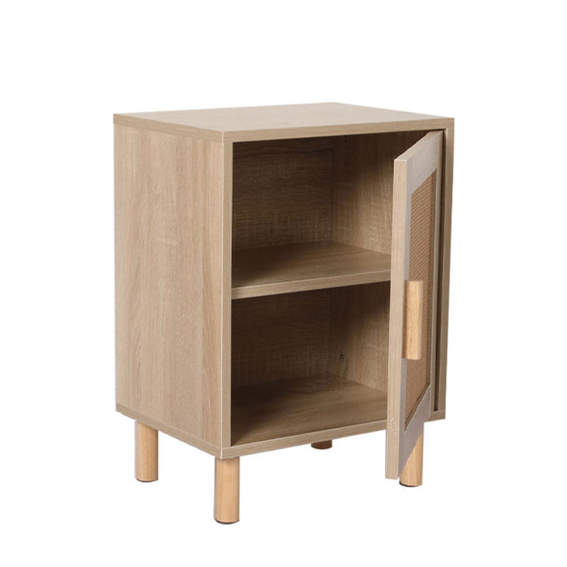 Levede Bedside Tables Rattan Wood Side Table Nightstand Storage Cabinet Bedroom