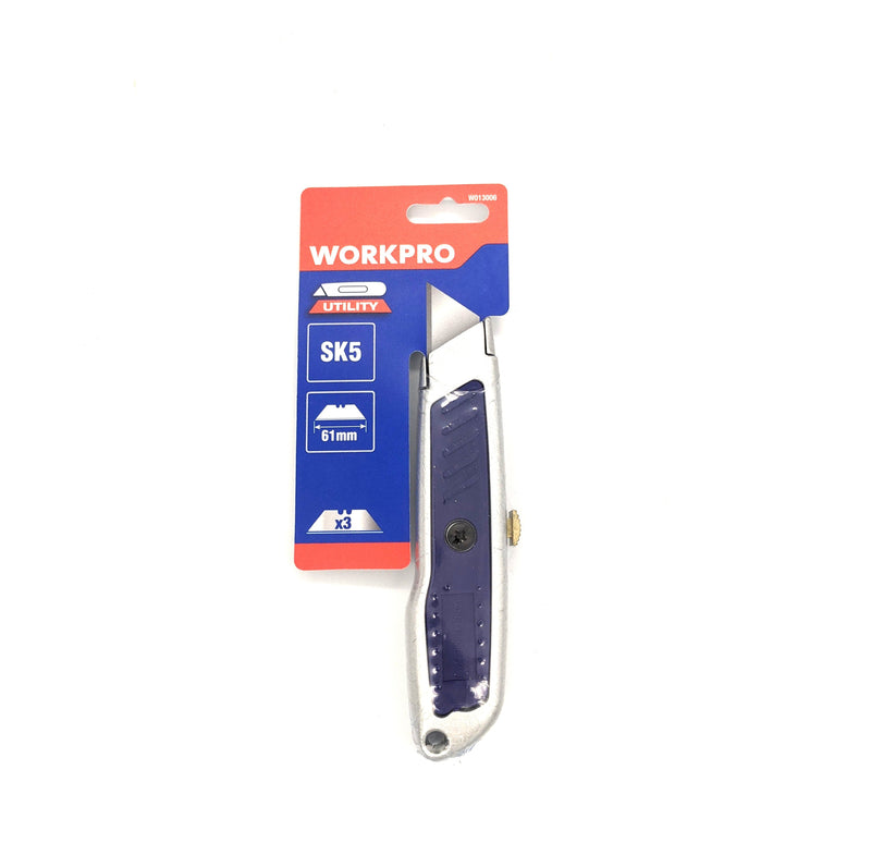 WORKPRO UTILITY KNIFE RETRACTABLE ALUMINUM