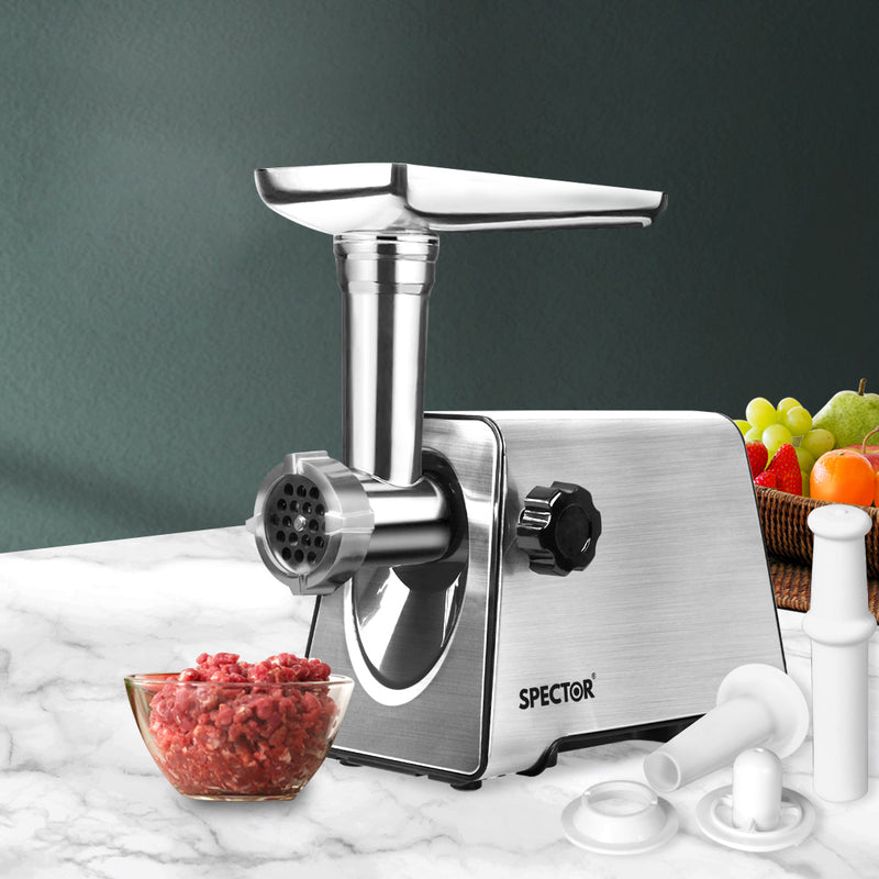 Spector 2500W Electric Meat Grinder Mincer Machine Sausage Filler Kibbe Maker