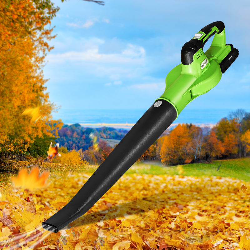 Traderight Leaf  Blower Cordless Lithium Battery Nozzles 2-Speed Garden 20V