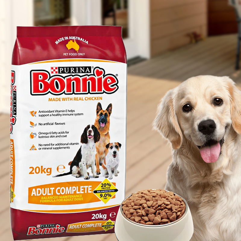 Bonnie Adult Complete Dog Dry Food All Breed Real Chicken 20kg