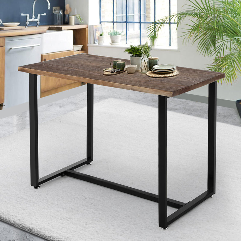 Levede Dining Table Industrial Wooden Metal Kitchen Tables Cafe Restaurant 110cm